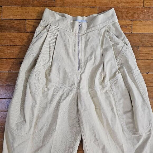 Rachel Comey Baggy Jeans Size 0 High Rise Yellow Tapered - Picture 3 of 11